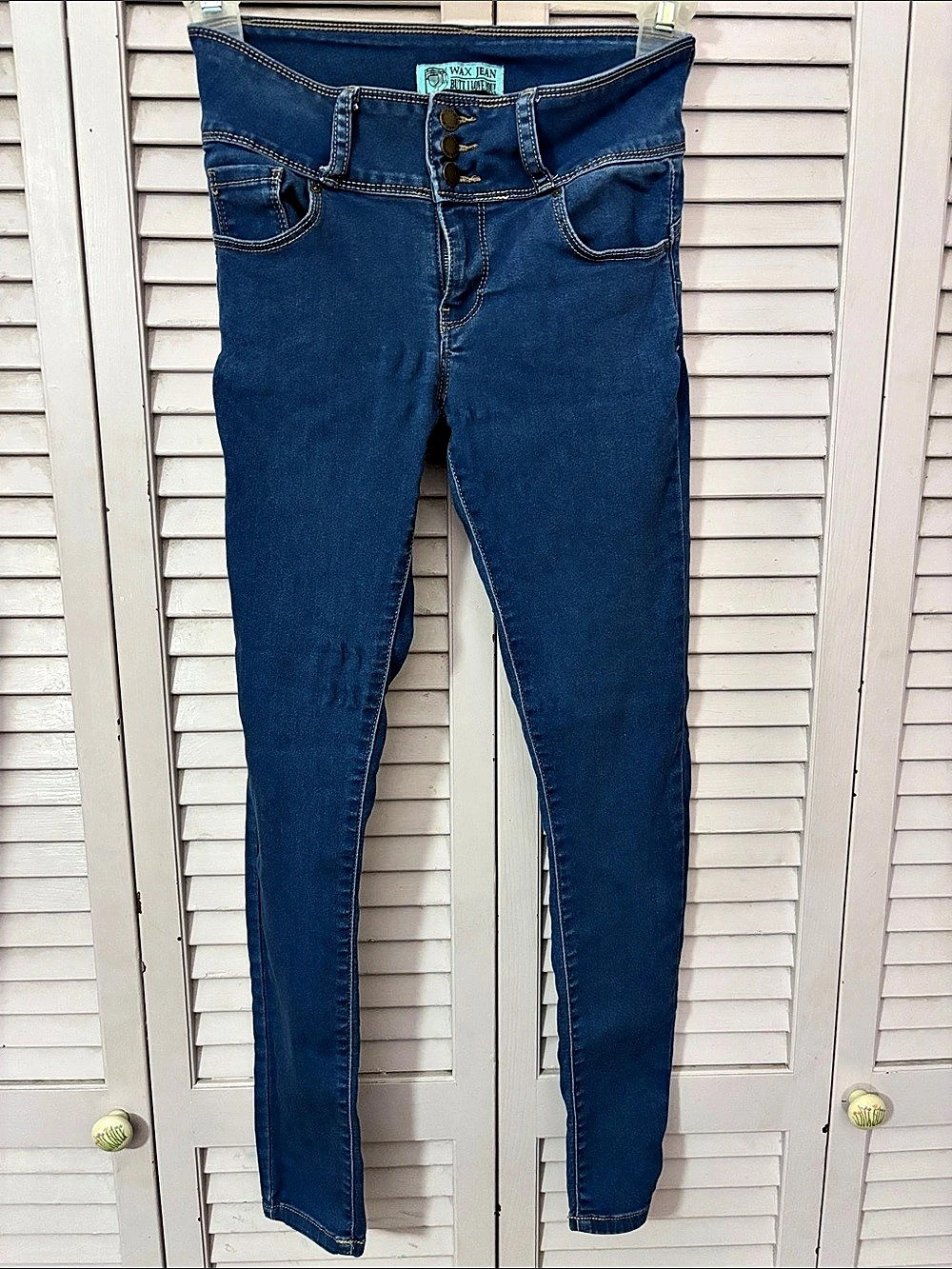 Wax Jean Skinny Jeans